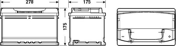 CENTRA CA722 - Starterbatterie alexcarstop-ersatzteile.com