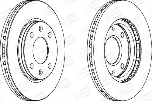 Champion 561409CH - Bremsscheibe alexcarstop-ersatzteile.com