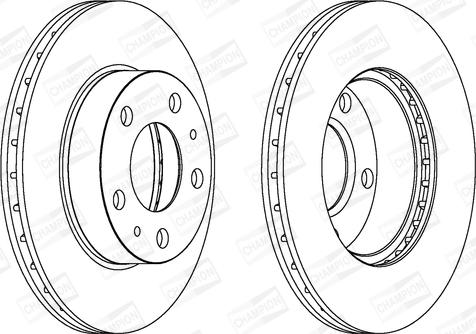 Champion 563021CH - Bremsscheibe alexcarstop-ersatzteile.com