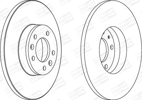 Champion 562525CH - Bremsscheibe alexcarstop-ersatzteile.com