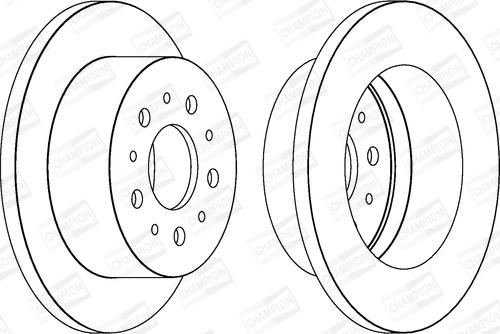 Champion 562526CH - Bremsscheibe alexcarstop-ersatzteile.com