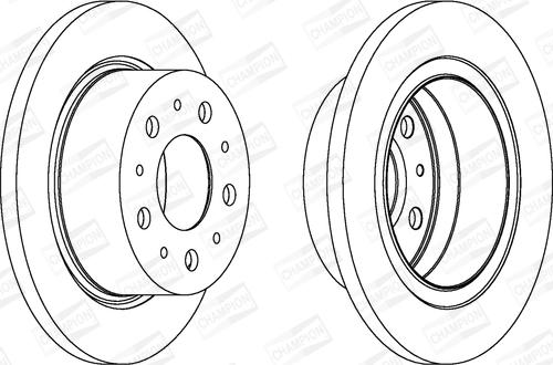 Champion 562629CH-1 - Bremsscheibe alexcarstop-ersatzteile.com