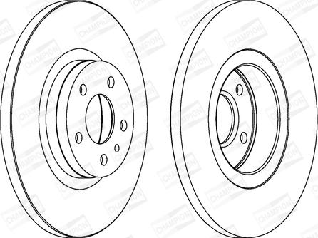 Champion 562061CH - Bremsscheibe alexcarstop-ersatzteile.com