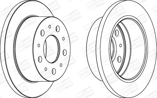 Champion 562753CH - Bremsscheibe alexcarstop-ersatzteile.com