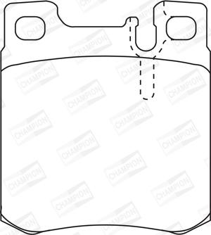 Champion 571722CH - Bremsbelagsatz, Scheibenbremse alexcarstop-ersatzteile.com