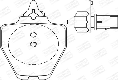 Champion 573064CH - Bremsbelagsatz, Scheibenbremse alexcarstop-ersatzteile.com