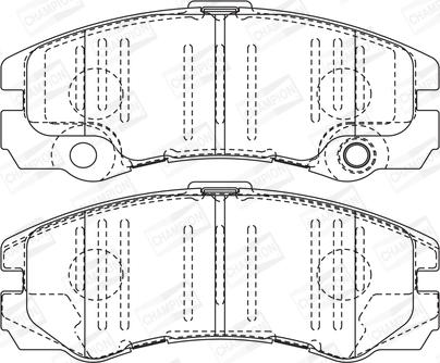 Champion 573066CH - Bremsbelagsatz, Scheibenbremse alexcarstop-ersatzteile.com