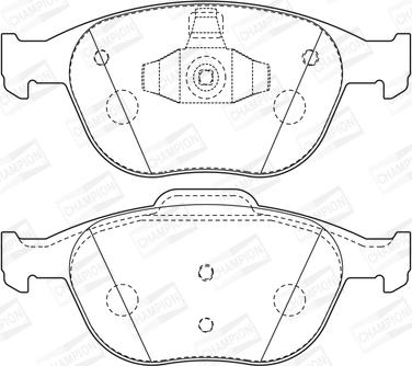 Champion 573085CH - Bremsbelagsatz, Scheibenbremse alexcarstop-ersatzteile.com