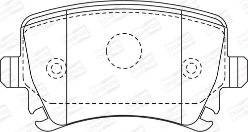 Champion 573158CH - Bremsbelagsatz, Scheibenbremse alexcarstop-ersatzteile.com