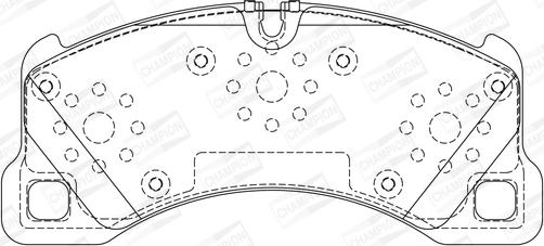 Champion 573329CH - Bremsbelagsatz, Scheibenbremse alexcarstop-ersatzteile.com