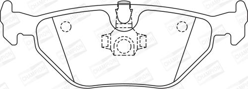 Champion 573716CH - Bremsbelagsatz, Scheibenbremse alexcarstop-ersatzteile.com