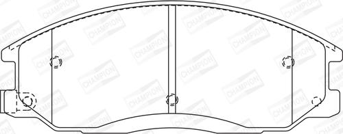 Champion 572453CH - Bremsbelagsatz, Scheibenbremse alexcarstop-ersatzteile.com