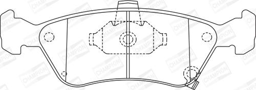 Champion 572400CH - Bremsbelagsatz, Scheibenbremse alexcarstop-ersatzteile.com