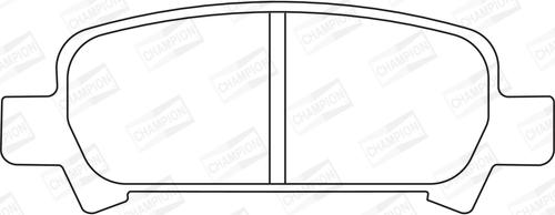 Champion 572424CH - Bremsbelagsatz, Scheibenbremse alexcarstop-ersatzteile.com