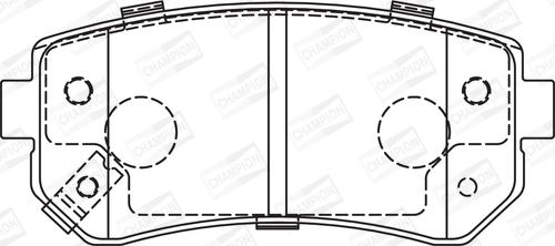 Champion 572590CH - Bremsbelagsatz, Scheibenbremse alexcarstop-ersatzteile.com