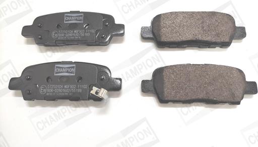 Champion 572501CH - Bremsbelagsatz, Scheibenbremse alexcarstop-ersatzteile.com