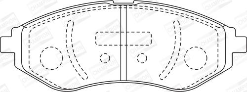 Champion 572539CH - Bremsbelagsatz, Scheibenbremse alexcarstop-ersatzteile.com