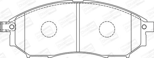 Champion 572575CH - Bremsbelagsatz, Scheibenbremse alexcarstop-ersatzteile.com