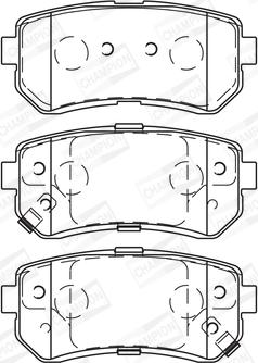 Champion 572604CH - Bremsbelagsatz, Scheibenbremse alexcarstop-ersatzteile.com