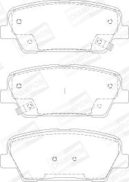 Champion 572639CH - Bremsbelagsatz, Scheibenbremse alexcarstop-ersatzteile.com