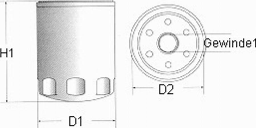 Champion C144/606 - Ölfilter alexcarstop-ersatzteile.com