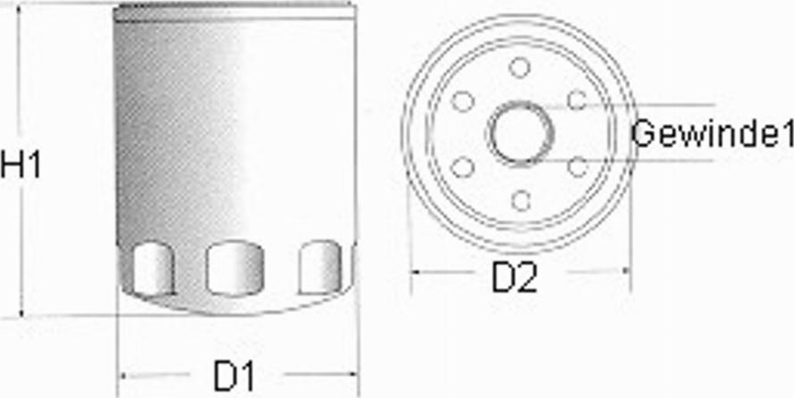 Champion C111/606 - Ölfilter alexcarstop-ersatzteile.com