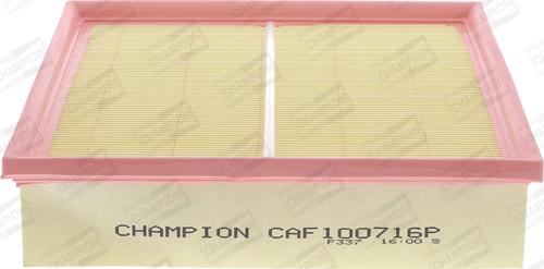 Champion CAF100716P - Luftfilter alexcarstop-ersatzteile.com