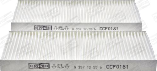 Champion CCF0181 - Filter, Innenraumluft alexcarstop-ersatzteile.com