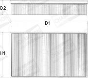 Champion U548/606 - Luftfilter alexcarstop-ersatzteile.com