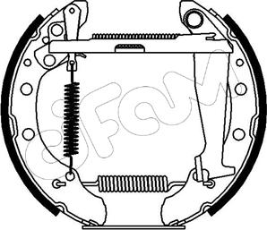 Cifam 151-158 - Bremsbackensatz alexcarstop-ersatzteile.com