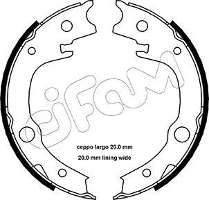 Cifam 153-443 - Bremsbackensatz, Feststellbremse alexcarstop-ersatzteile.com