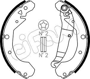 Cifam 153-048 - Bremsbackensatz alexcarstop-ersatzteile.com