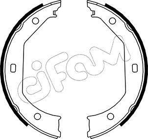 Cifam 153-017 - Bremsbackensatz, Feststellbremse alexcarstop-ersatzteile.com