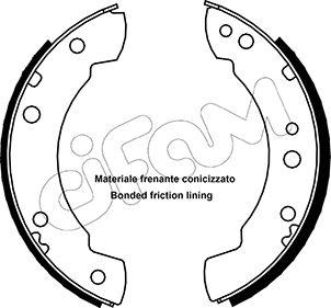 Cifam 153-102 - Bremsbackensatz alexcarstop-ersatzteile.com