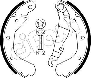 Cifam 153-305 - Bremsbackensatz alexcarstop-ersatzteile.com