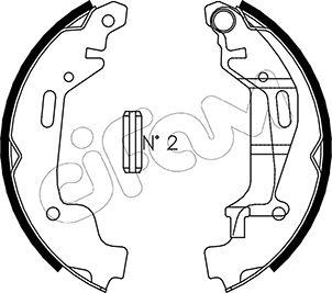 Cifam 153-314 - Bremsbackensatz alexcarstop-ersatzteile.com