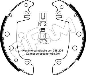 Cifam 153-324 - Bremsbackensatz alexcarstop-ersatzteile.com