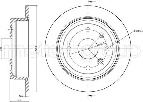 Cifam 800-953 - Bremsscheibe alexcarstop-ersatzteile.com