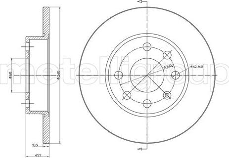 Cifam 800-568C - Bremsscheibe alexcarstop-ersatzteile.com