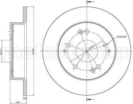 ATE 24.0110-0279.1 - Bremsscheibe alexcarstop-ersatzteile.com