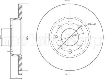 Cifam 800-080 - Bremsscheibe alexcarstop-ersatzteile.com