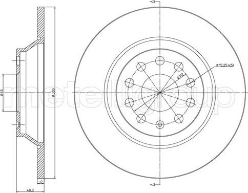 Cifam 800-1519C - Bremsscheibe alexcarstop-ersatzteile.com