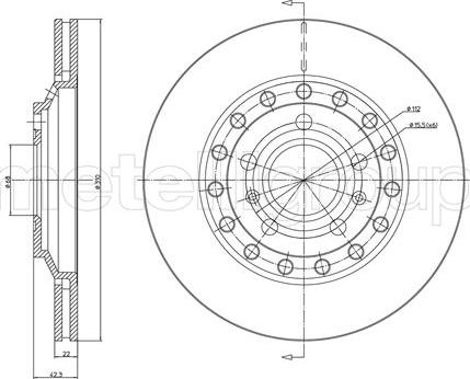 Cifam 800-1121C - Bremsscheibe alexcarstop-ersatzteile.com