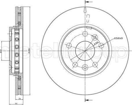 Cifam 800-1341C - Bremsscheibe alexcarstop-ersatzteile.com