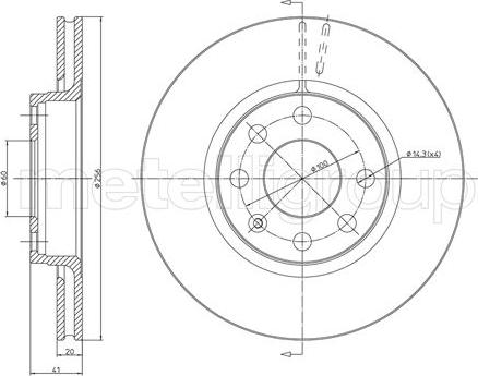 Cifam 800-284 - Bremsscheibe alexcarstop-ersatzteile.com