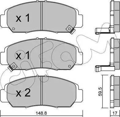 Sangsin Brake SP2032 - Bremsbelagsatz, Scheibenbremse alexcarstop-ersatzteile.com