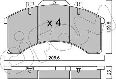 Cifam 822-580-0 - Bremsbelagsatz, Scheibenbremse alexcarstop-ersatzteile.com