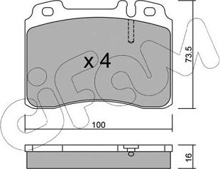 Cifam 822-667-1 - Bremsbelagsatz, Scheibenbremse alexcarstop-ersatzteile.com