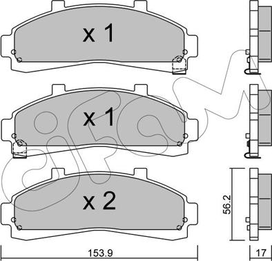 Cifam 822-683-0 - Bremsbelagsatz, Scheibenbremse alexcarstop-ersatzteile.com