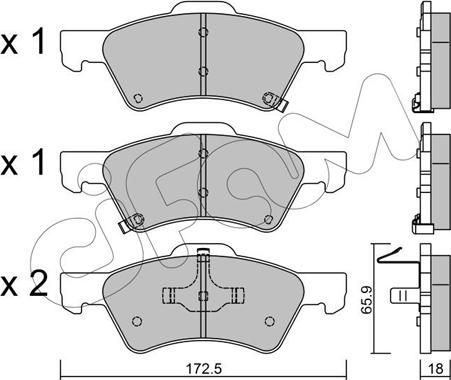 Cifam 822-623-0 - Bremsbelagsatz, Scheibenbremse alexcarstop-ersatzteile.com